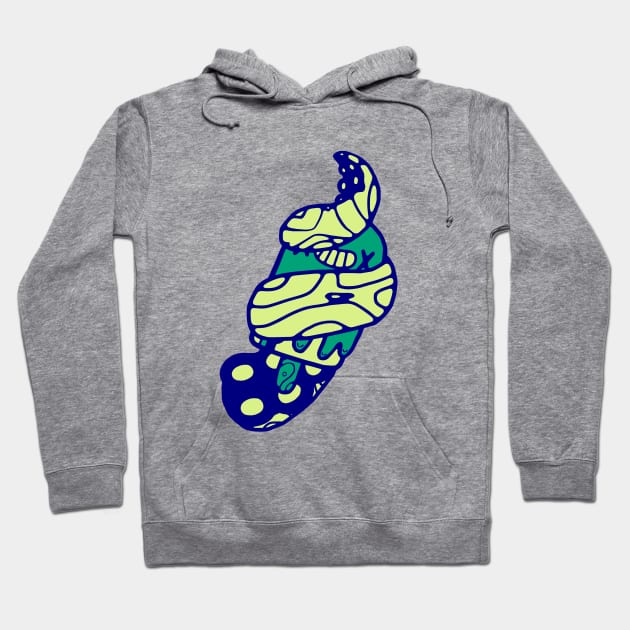 POP GRAB IN BLUE AND GREEN! Hoodie by darendeleche